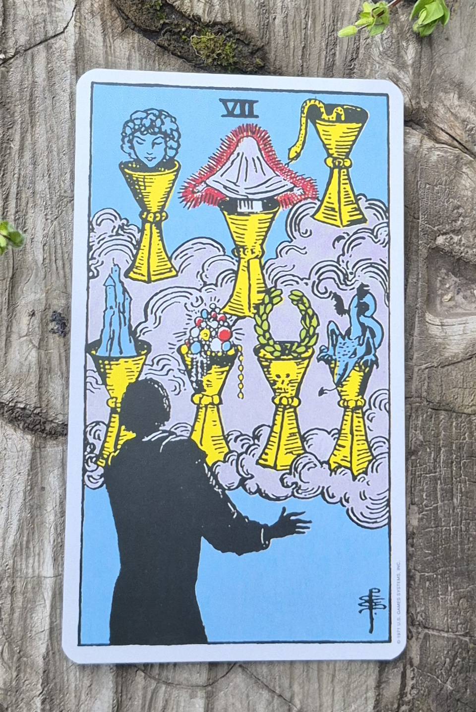Aries tarot card - Seven of Cups